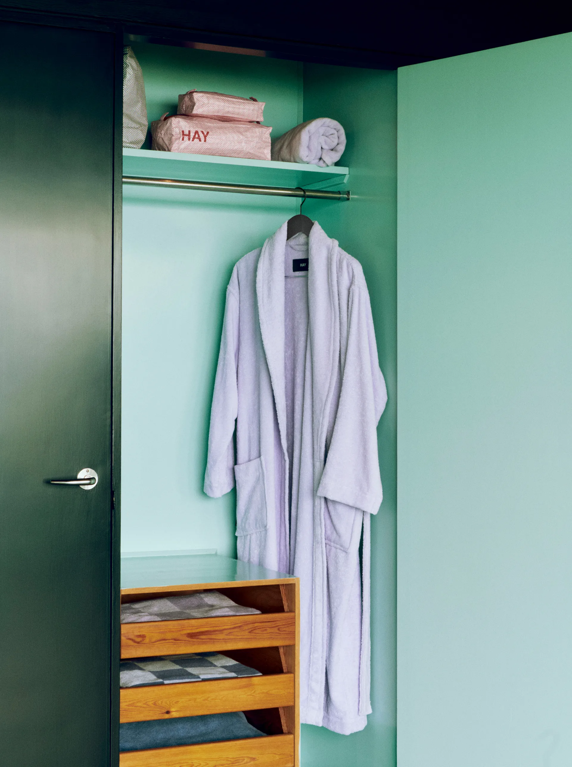Mono bathrobe, S/M Lavender HAY