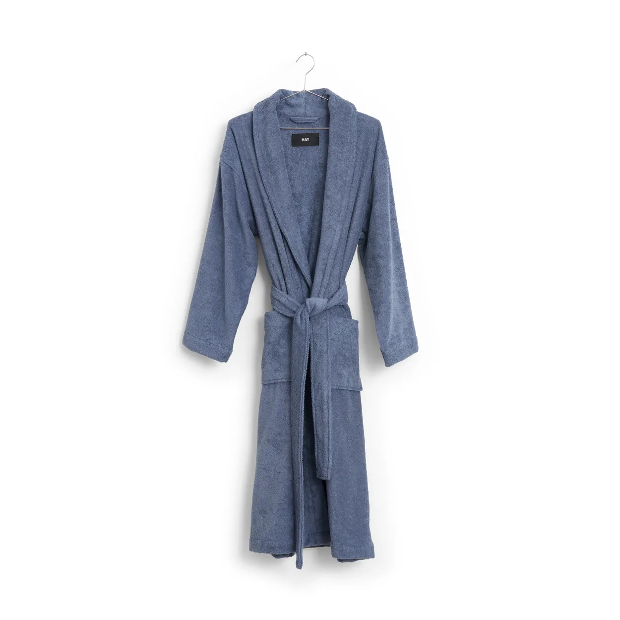 HAY Mono bathrobe S/M Steel blue | Scandinavian Design | Dressing gowns & bath robes | Blue