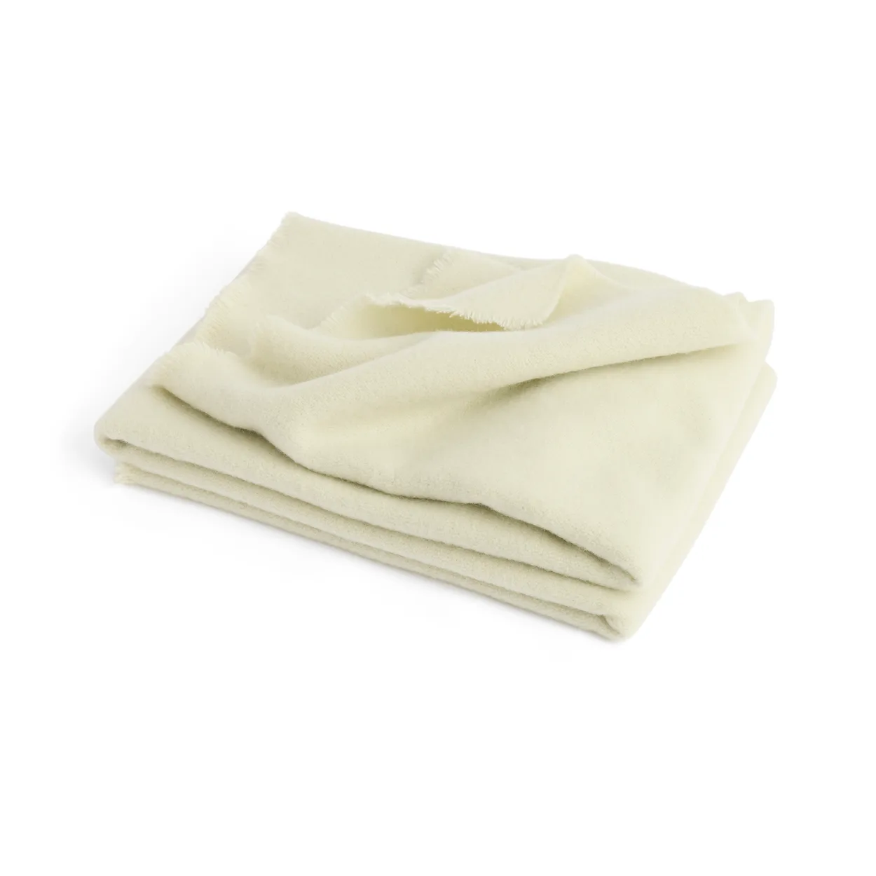 HAY Mono wool throw 130x180 cm Cream | Scandinavian Design | Wool blankets & throws | White