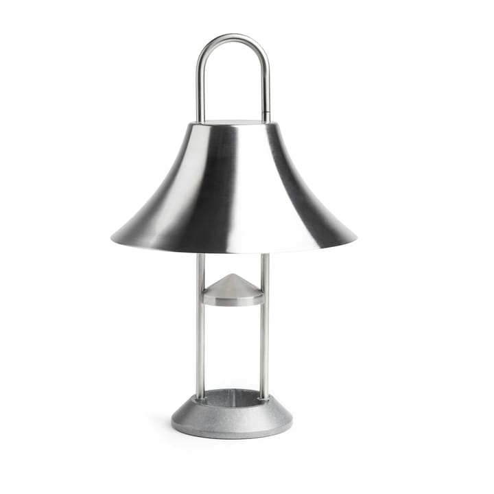 Mousqueton portable table lamp 30.5 cm - Brushed stainless steel - HAY
