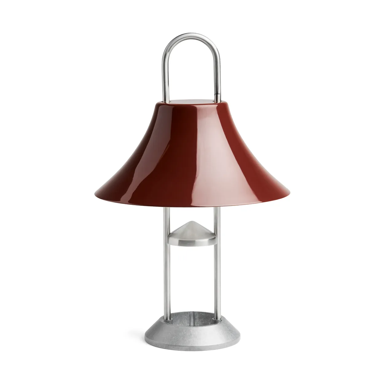 HAY Mousqueton portable table lamp Iron red | Scandinavian Design | Desk & table lamps | Red