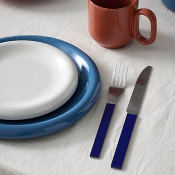 MVS cutlery set 4 pieces - Dark blue - HAY