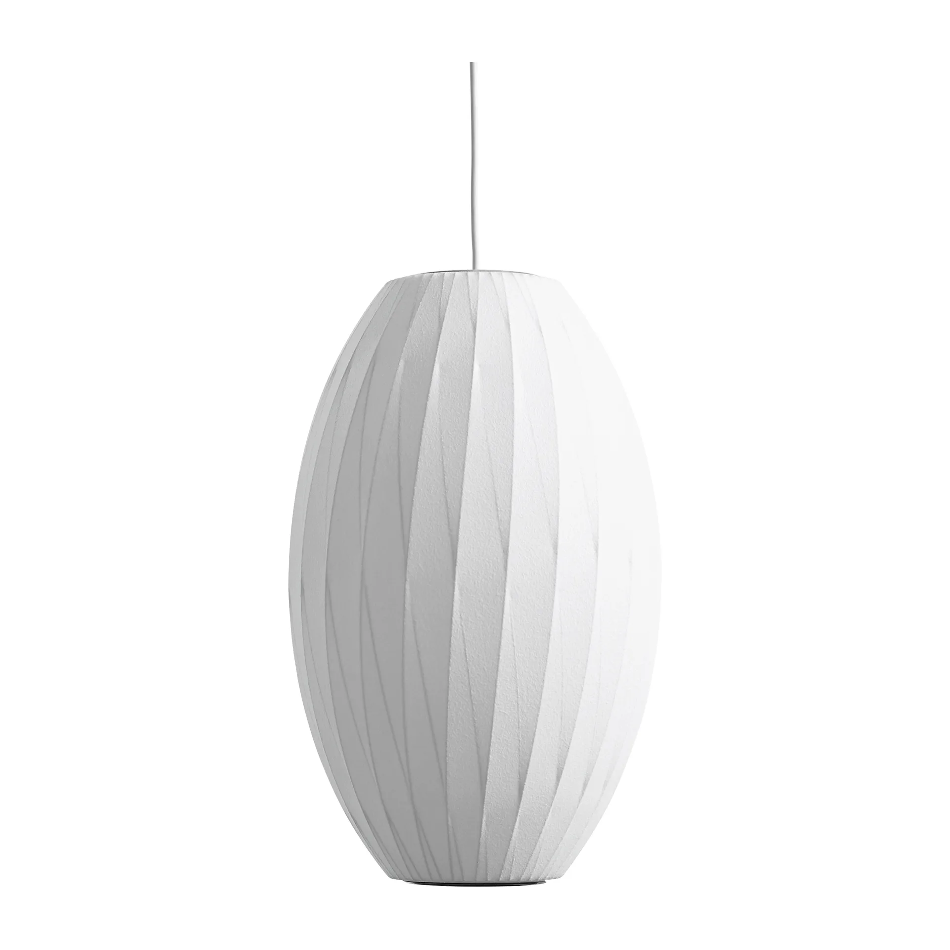 Nelson Bubble Cigar crisscross pendant lamp M, Off white HAY