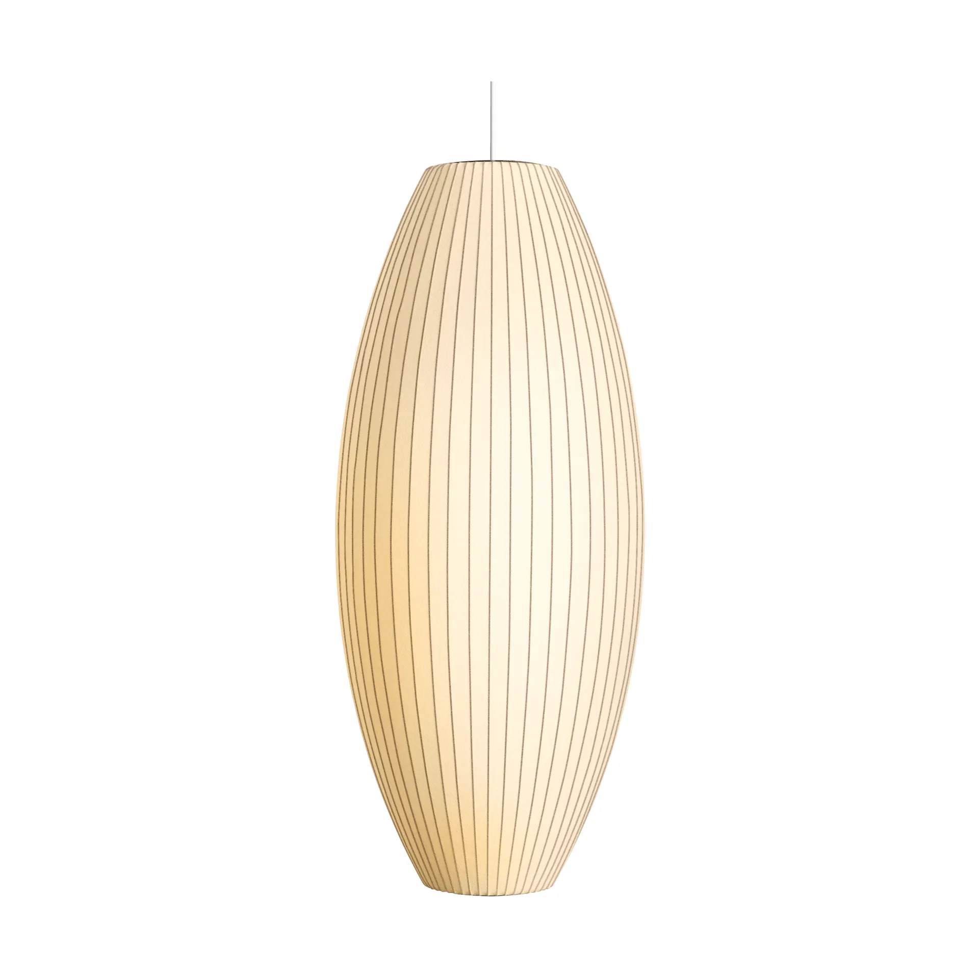 Nelson Bubble Cigar pendant lamp L, Off white HAY