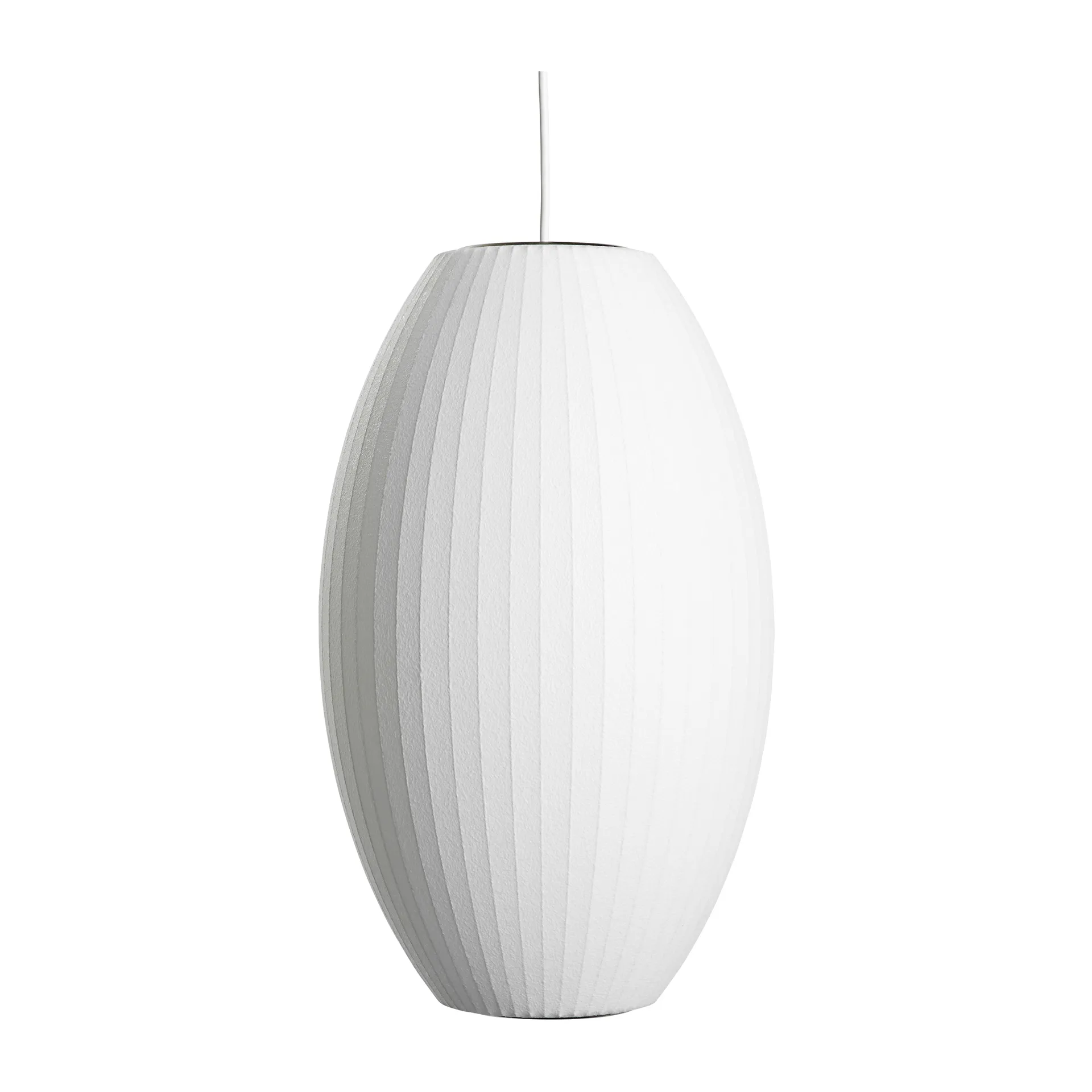 Nelson Bubble Cigar pendant lamp M, Off white HAY