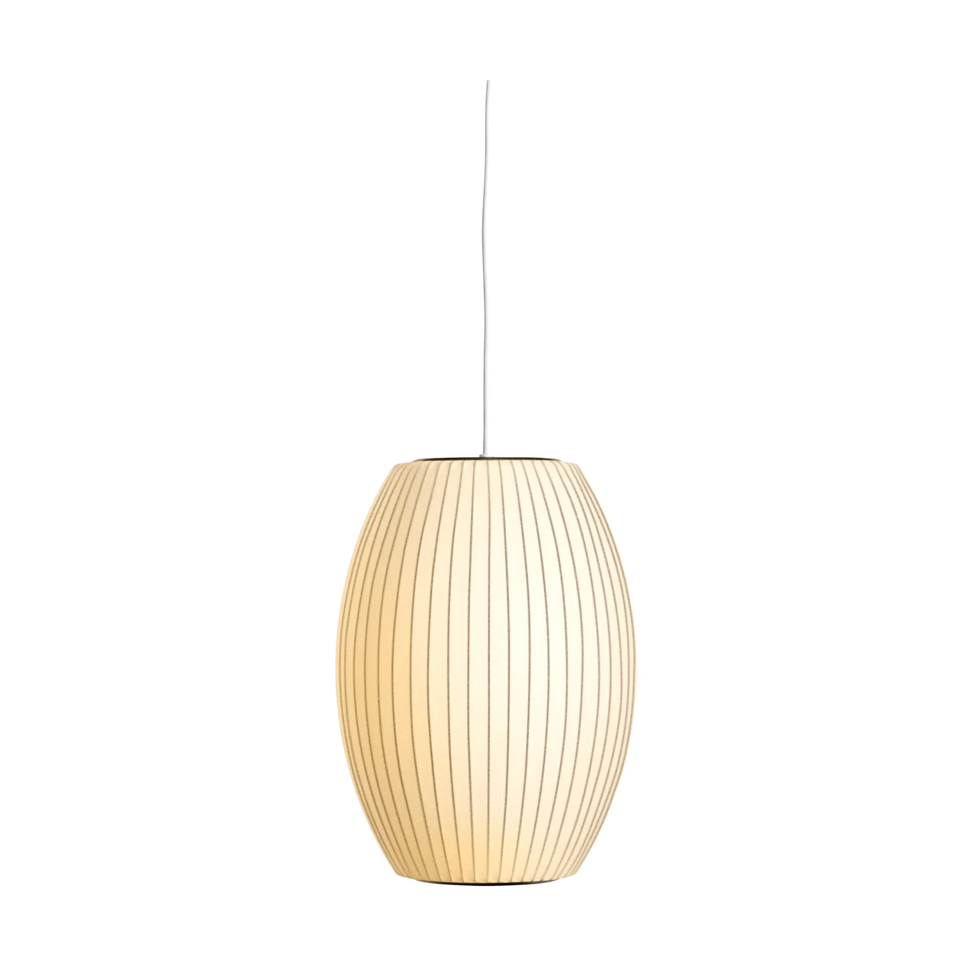 Nelson Bubble Cigar pendant lamp S, Off white HAY