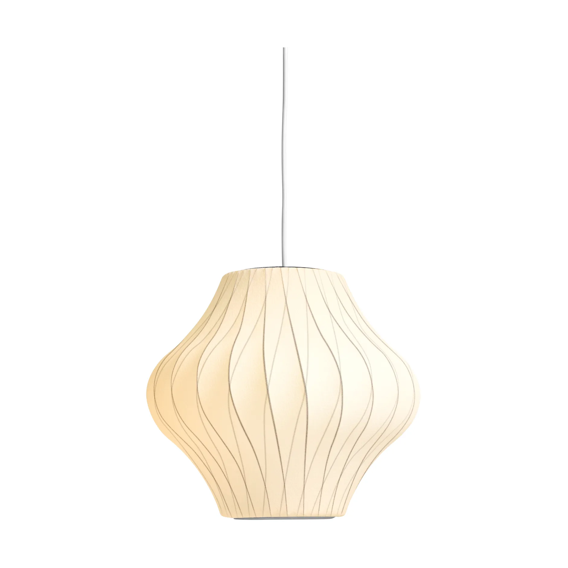 Nelson Bubble Pear crisscross pendant lamp S, Off white HAY