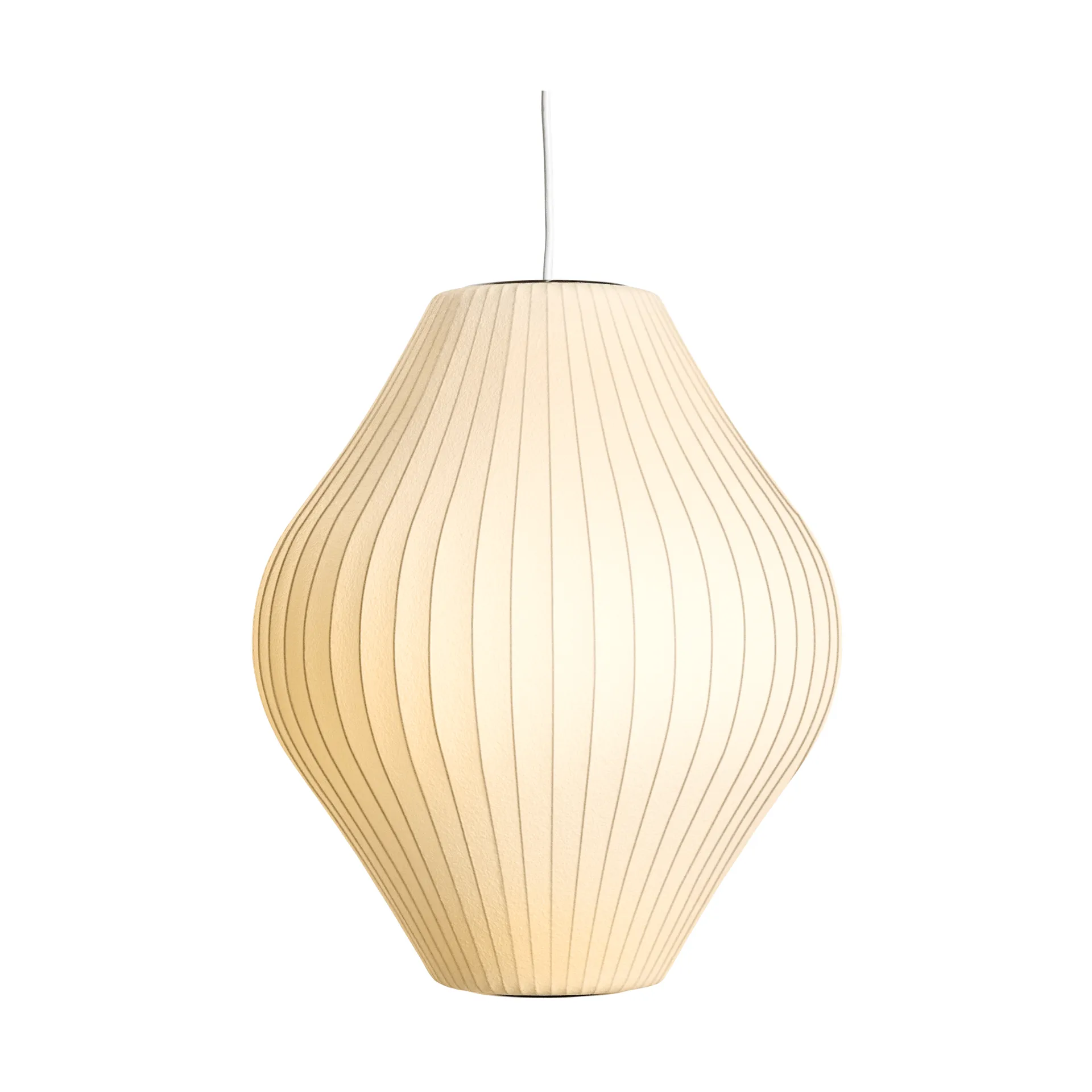 Nelson Bubble Pear pendant lamp M, Off white HAY