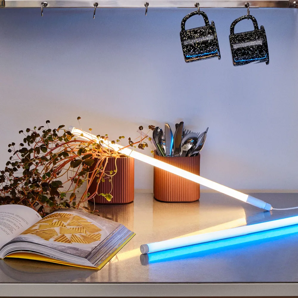 Neon Tube Slim fluorescent lamp 120 cm, Blue, 120 cm HAY