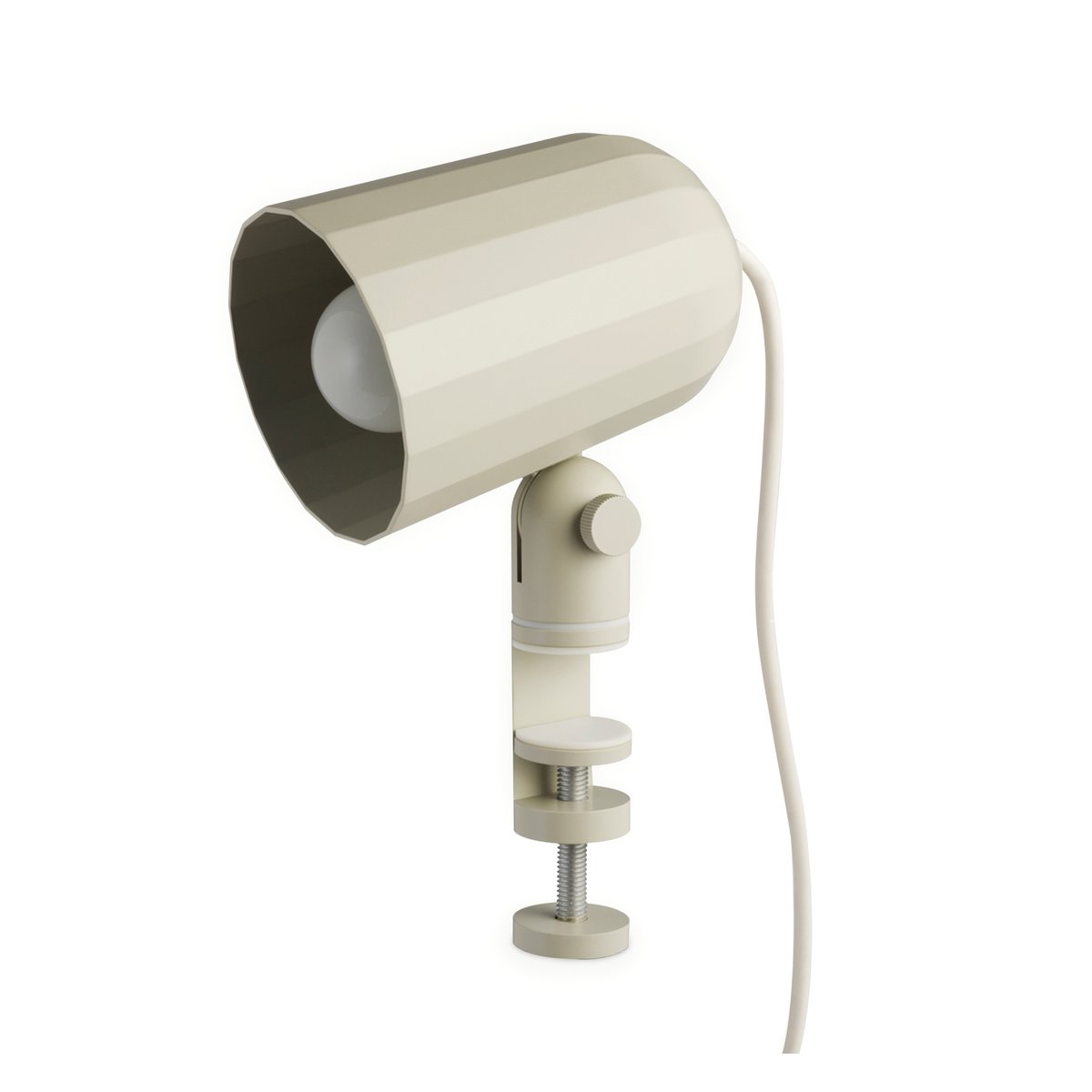 HAY Noc clamp lamp Off white | Scandinavian Design | Desk & table lamps | White