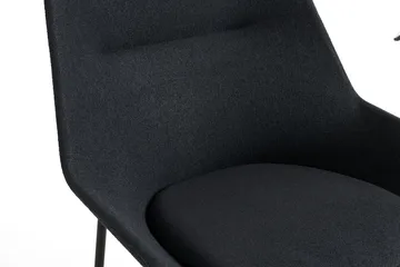 O2 Lounge Chair armchair - Soft black-svartlackerad steel - HAY
