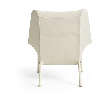 O2 Lounge Chair armchair - Soft cream-lacquered steel eggshell - HAY