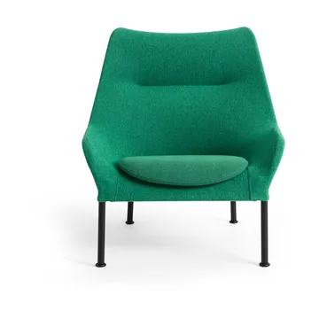 O2 Lounge Chair armchair - Soft green-black lacquered steel - HAY