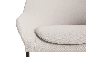 O2 Lounge Chair armchair - Soft light grey black lacquered steel - HAY