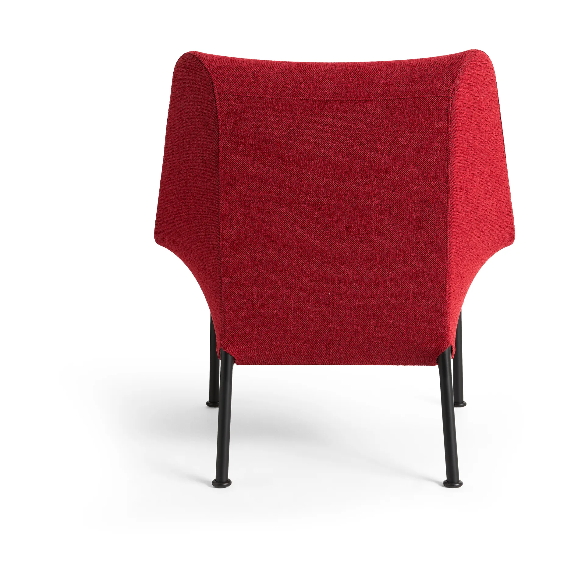 O2 Lounge Chair armchair, Soft red-black lacquered steel HAY