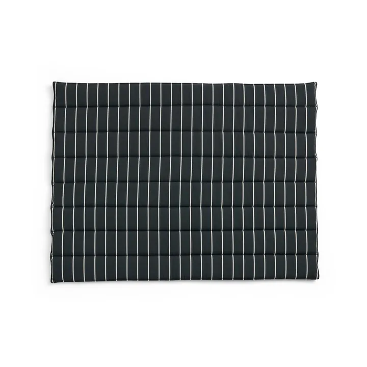 Outdoor Market cushion for sofa - Black-beige, 2 seater - HAY