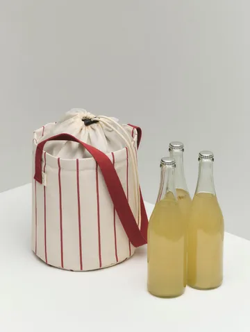 Outdoor Market flask bag - Beige-red, medium - HAY