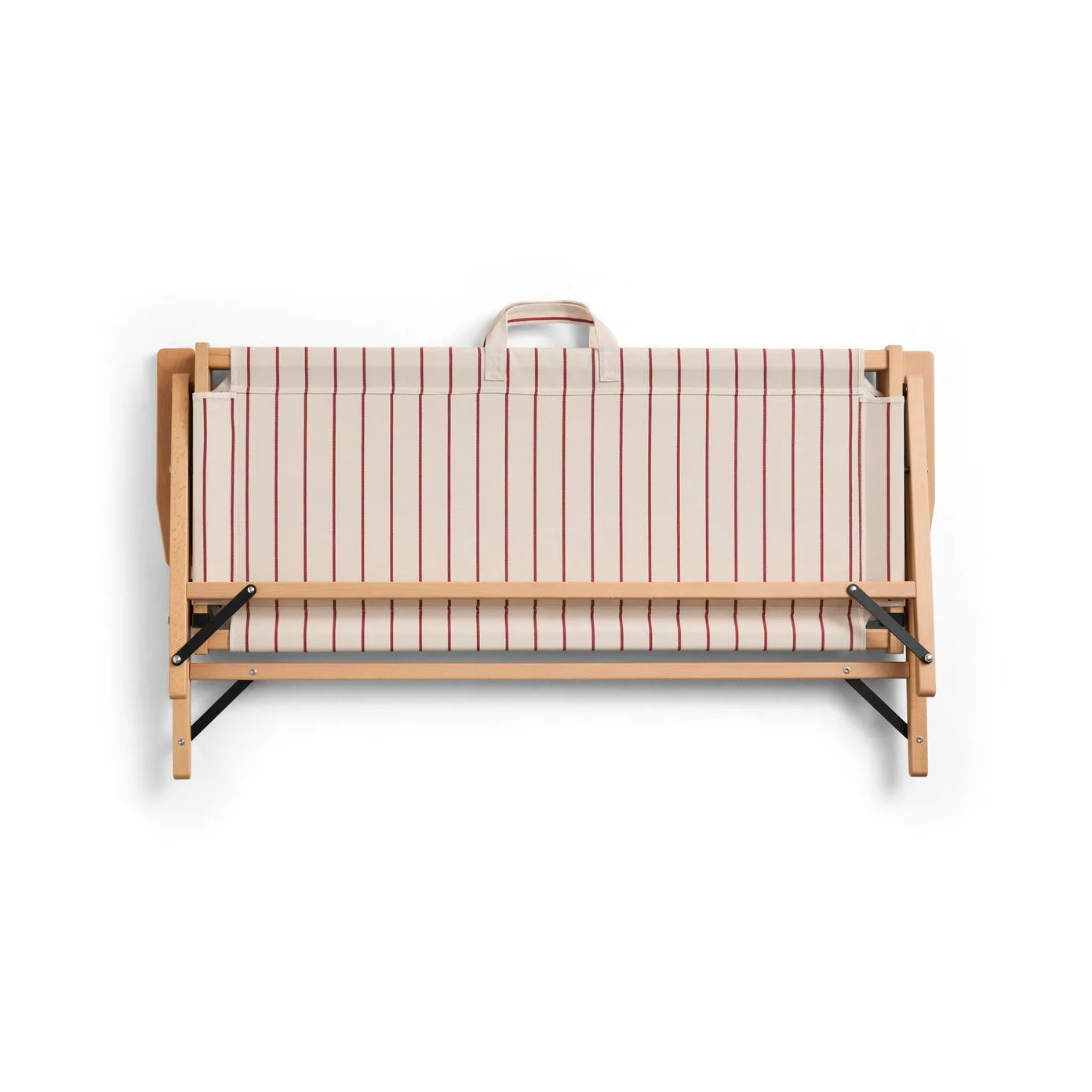 Outdoor Market foldable sofa, Beige-red, 2-seater HAY