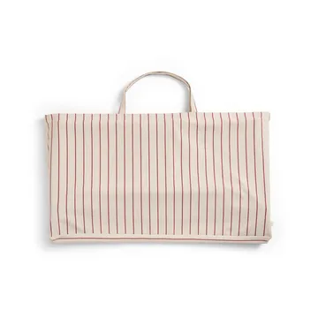 Outdoor Market foldable sofa - Beige-red, 2-seater - HAY