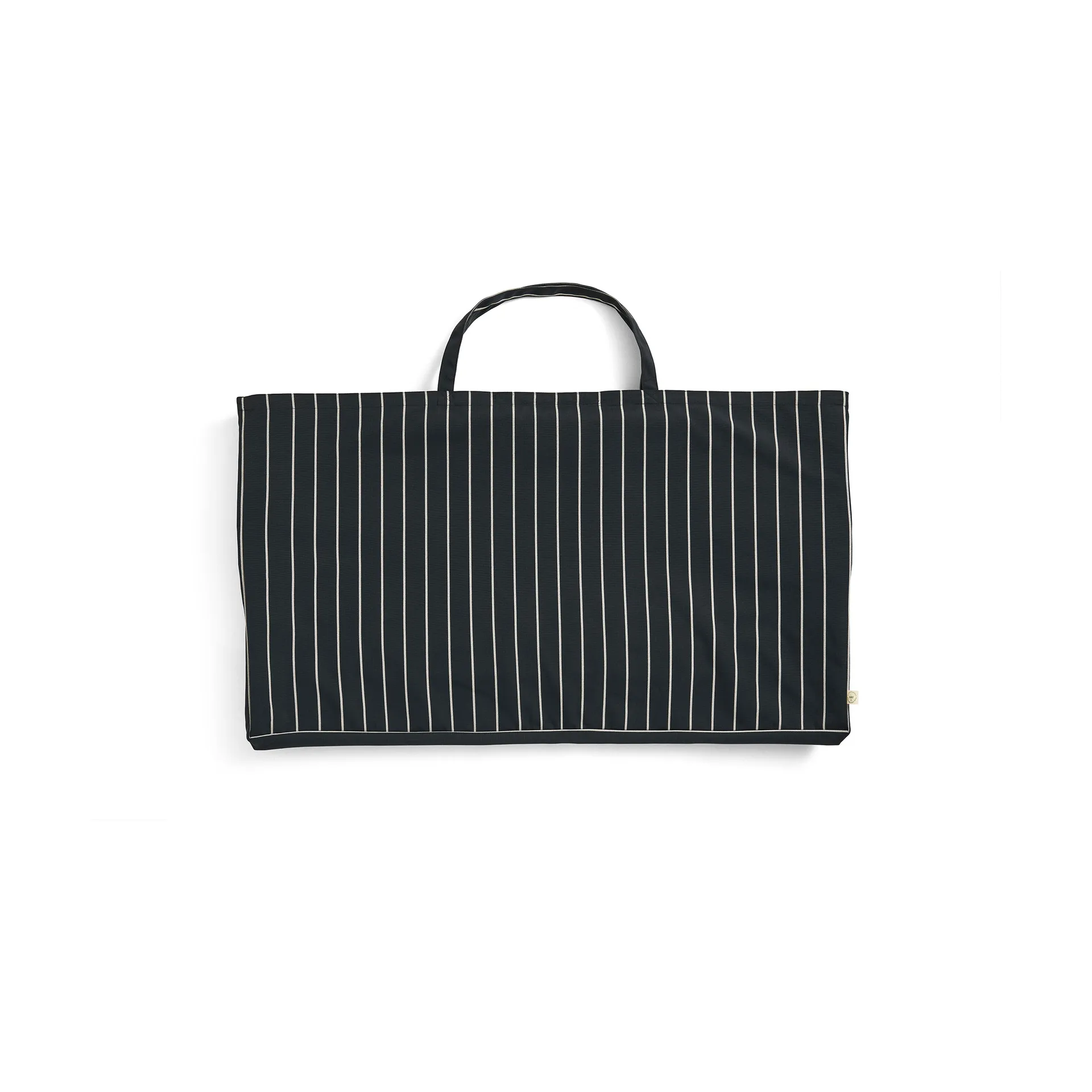 Outdoor Market foldable sofa, Black-beige, 2 seater HAY