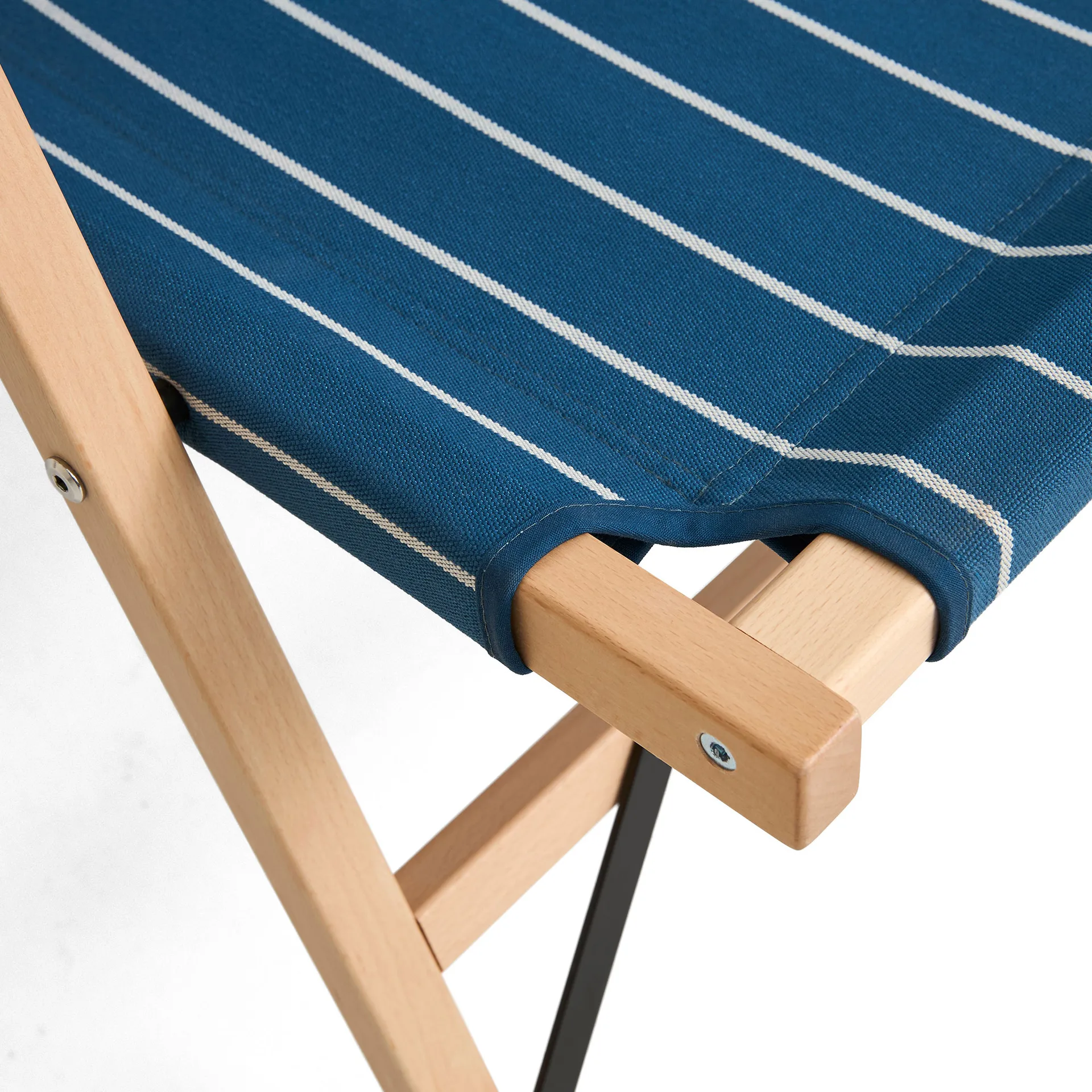 Outdoor Market foldable sofa, Blue-beige, 2-seater HAY