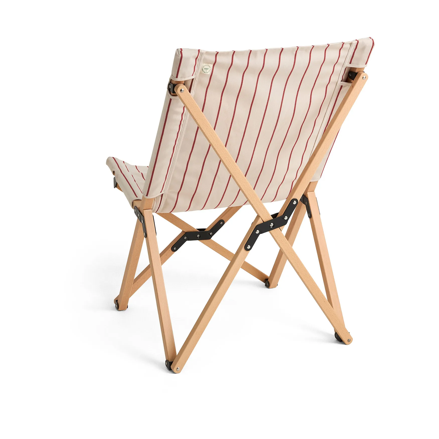 Outdoor Market folding chair, Beige-red HAY