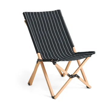 Outdoor Market folding chair - Black-beige - HAY