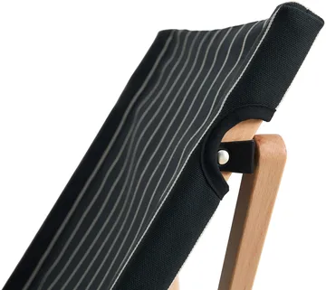 Outdoor Market folding chair - Black-beige - HAY