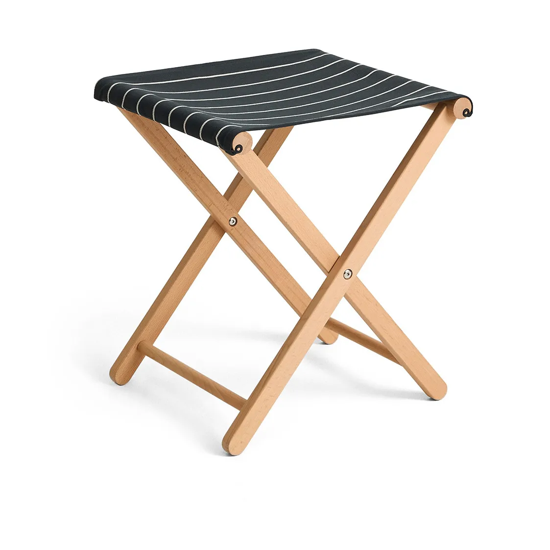 Outdoor Market folding stool, Black-beige HAY