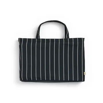 Outdoor Market folding stool - Black-beige - HAY