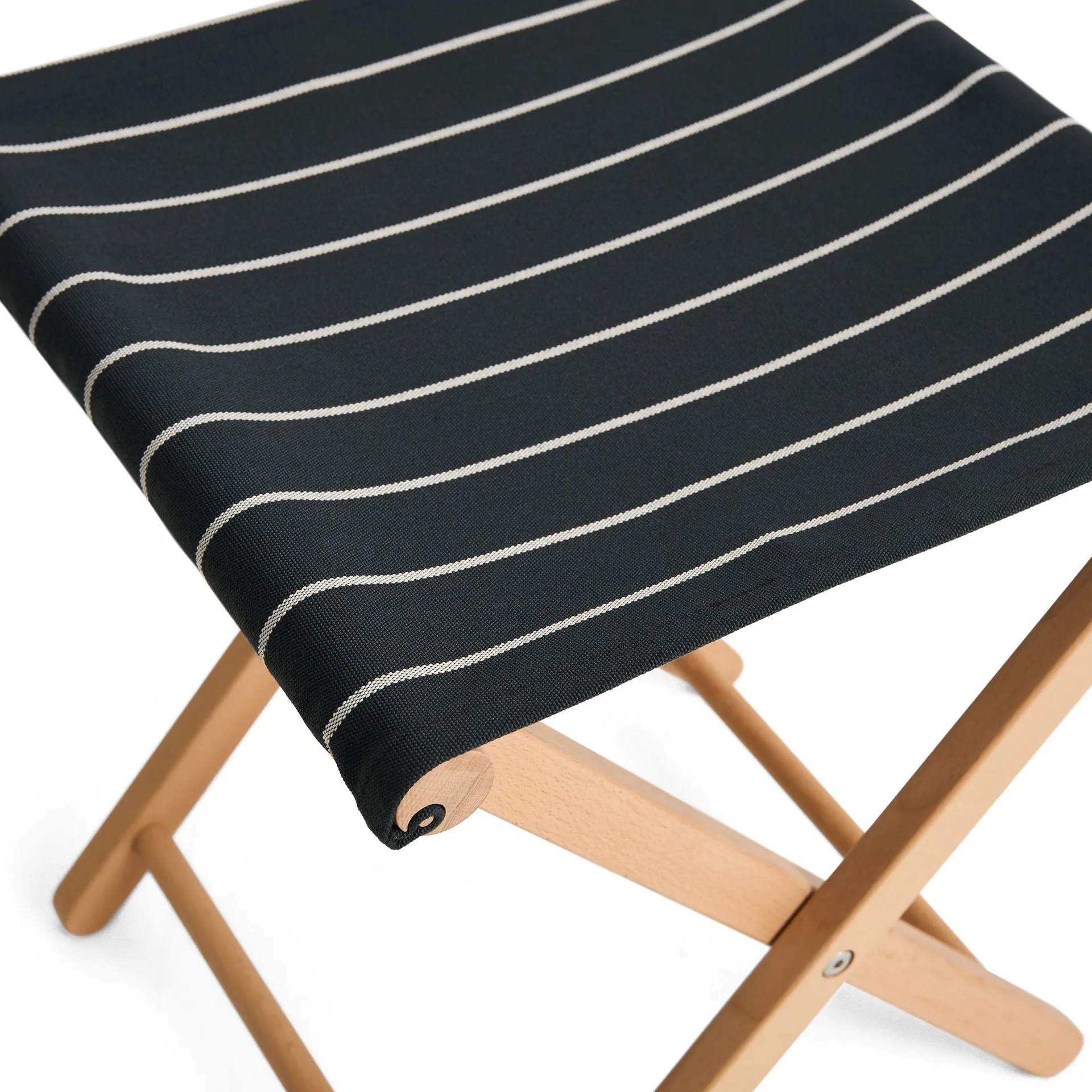 Outdoor Market folding stool, Black-beige HAY