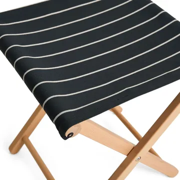 Outdoor Market folding stool - Black-beige - HAY