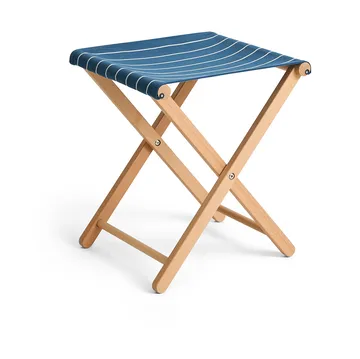 Outdoor Market folding stool - Blue-beige - HAY