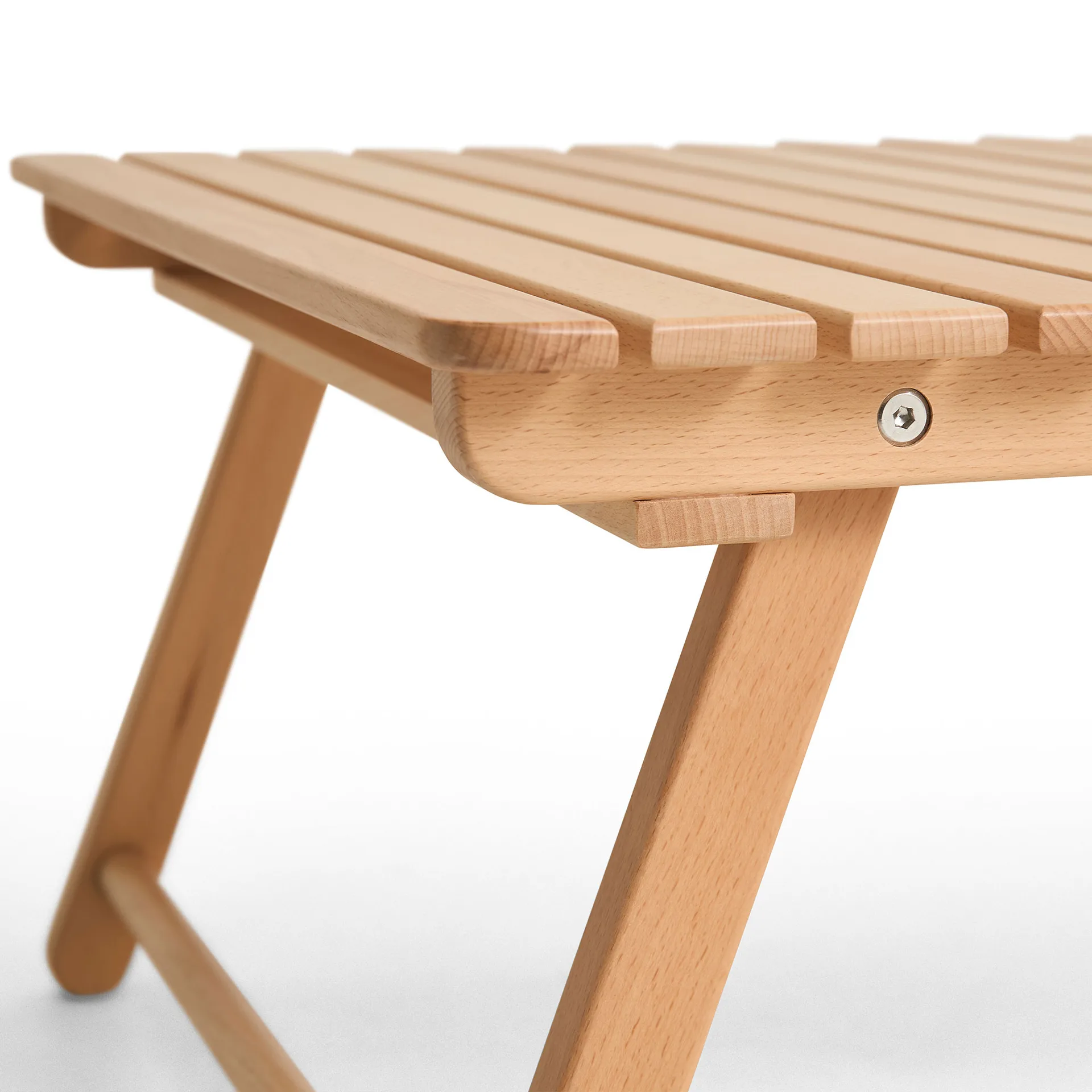 Outdoor Market folding table, Beech, large HAY