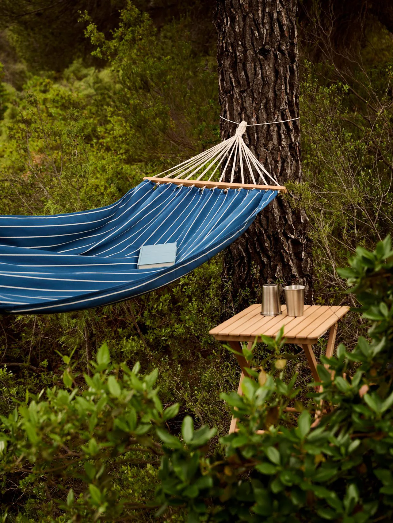 Outdoor Market hammock, Blue-beige, 210x100 cm HAY