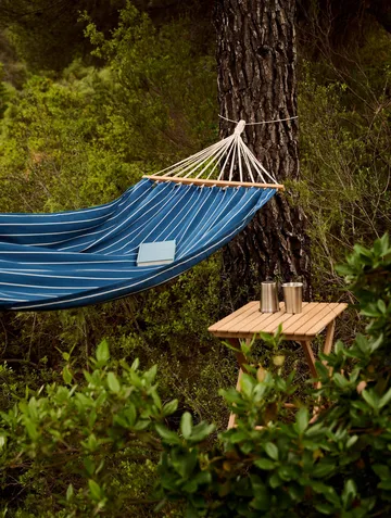 Outdoor Market hammock - Blue-beige, 210x100 cm - HAY