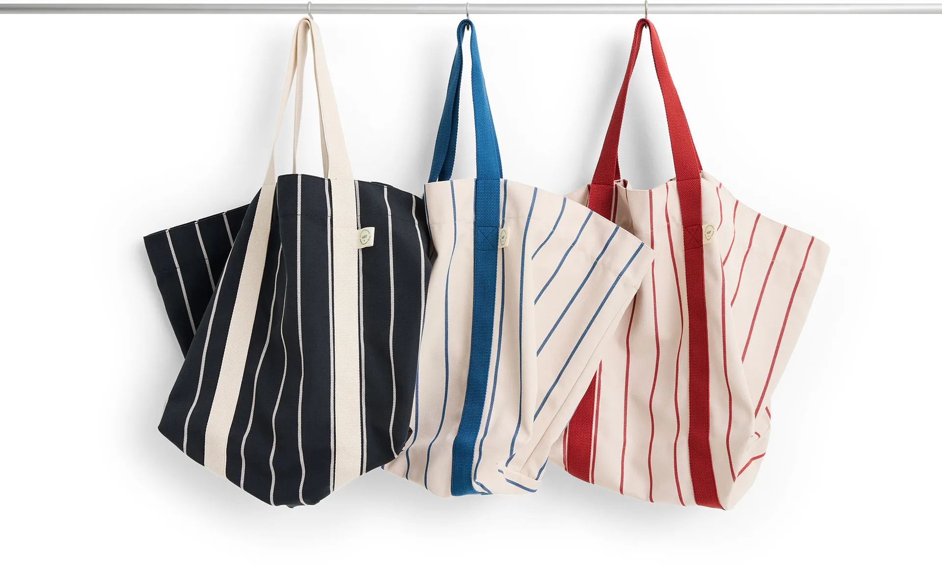 Outdoor Market picnic bag, Black-beige, medium HAY