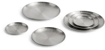 Outdoor Market plate - Stainless steel, Ø13.5 cm, 2-pack - HAY