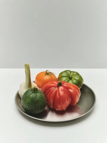 Outdoor Market plate - Stainless steel, Ø26 cm, 2-pack - HAY