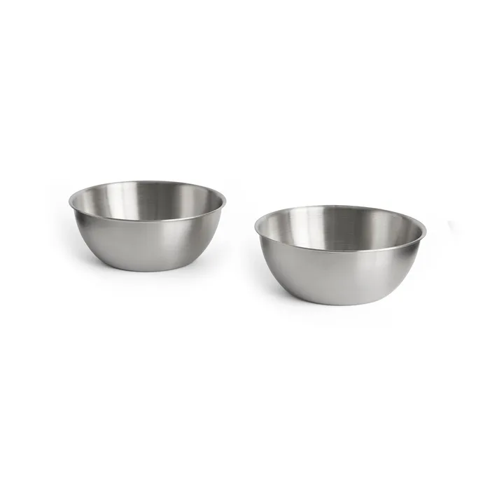 Outdoor Market serving bowl - Stainless steel, 700 ml, 2-pack - HAY