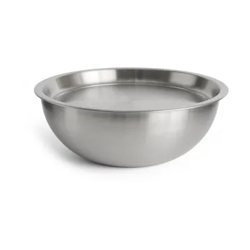 Outdoor Market serving bowl with lid - Stainless steel, large - HAY