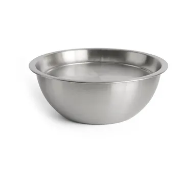 Outdoor Market serving bowl with lid - Stainless steel, medium - HAY