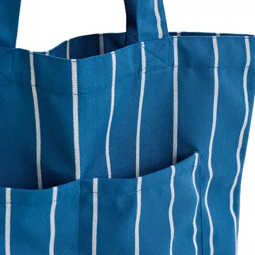 Outdoor Market tote bag - Blue-beige, medium - HAY