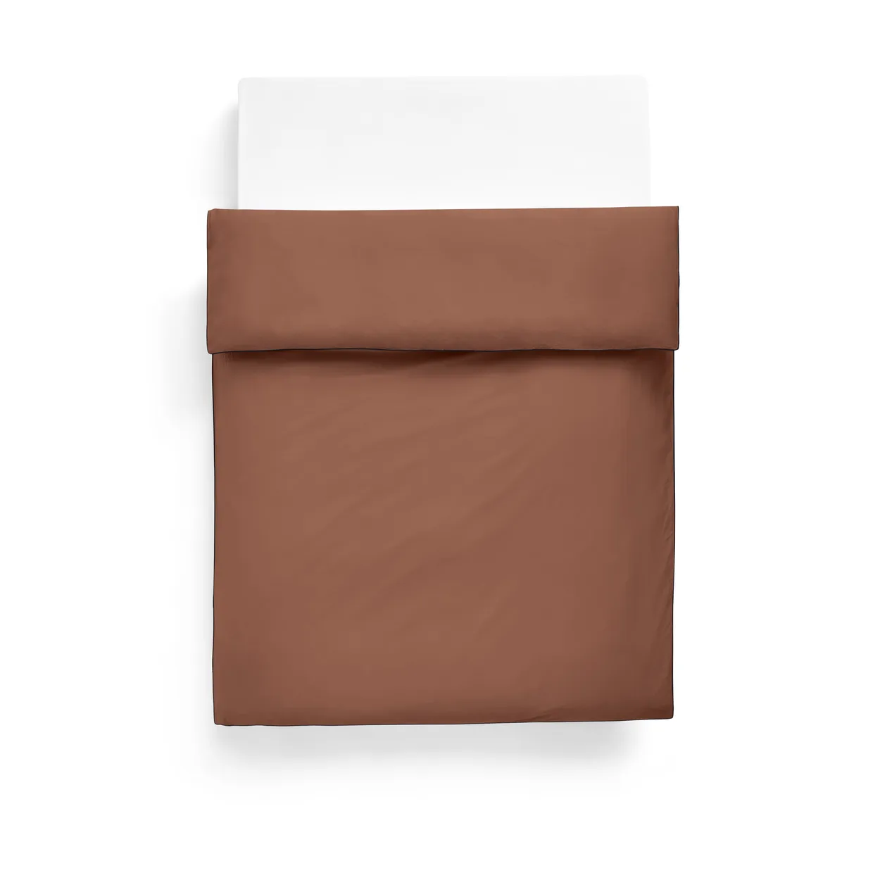 HAY Outline duvet cover 150x210 cm Milk chocolate | Scandinavian Design | Duvet covers | Brown