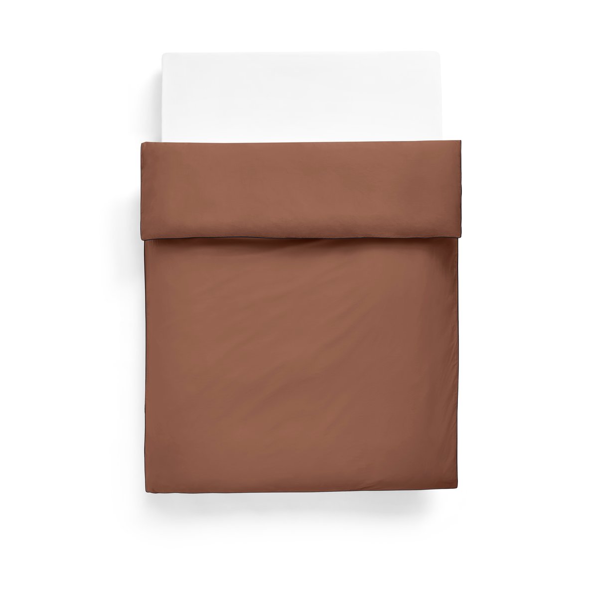 HAY Outline duvet cover 150x210 cm Milk chocolate | Scandinavian Design | Duvet covers | Brown