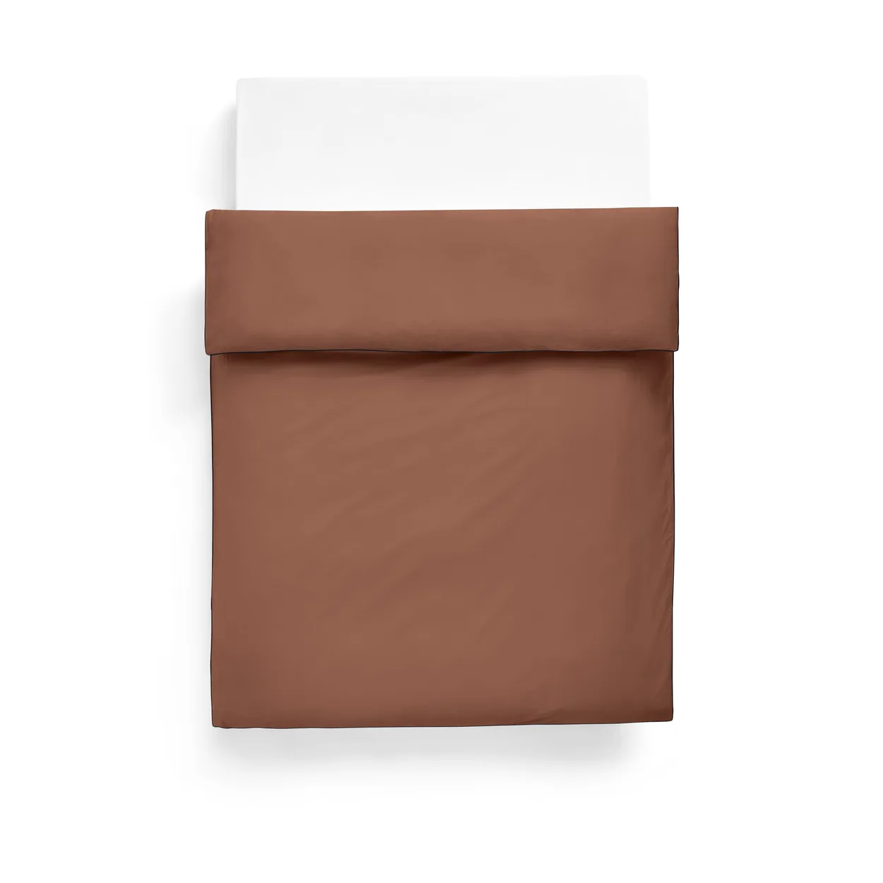HAY Outline duvet cover 200x220 cm Milk chocolate | Scandinavian Design | Duvet covers | Brown