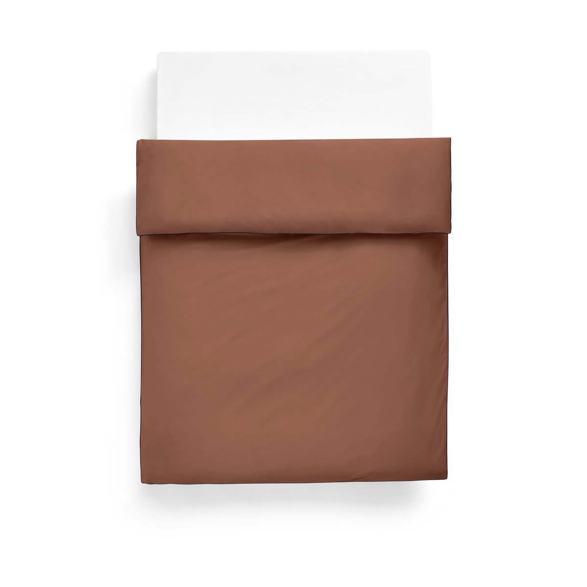HAY Outline duvet cover 200x220 cm Milk chocolate | Scandinavian Design | Duvet covers | Brown