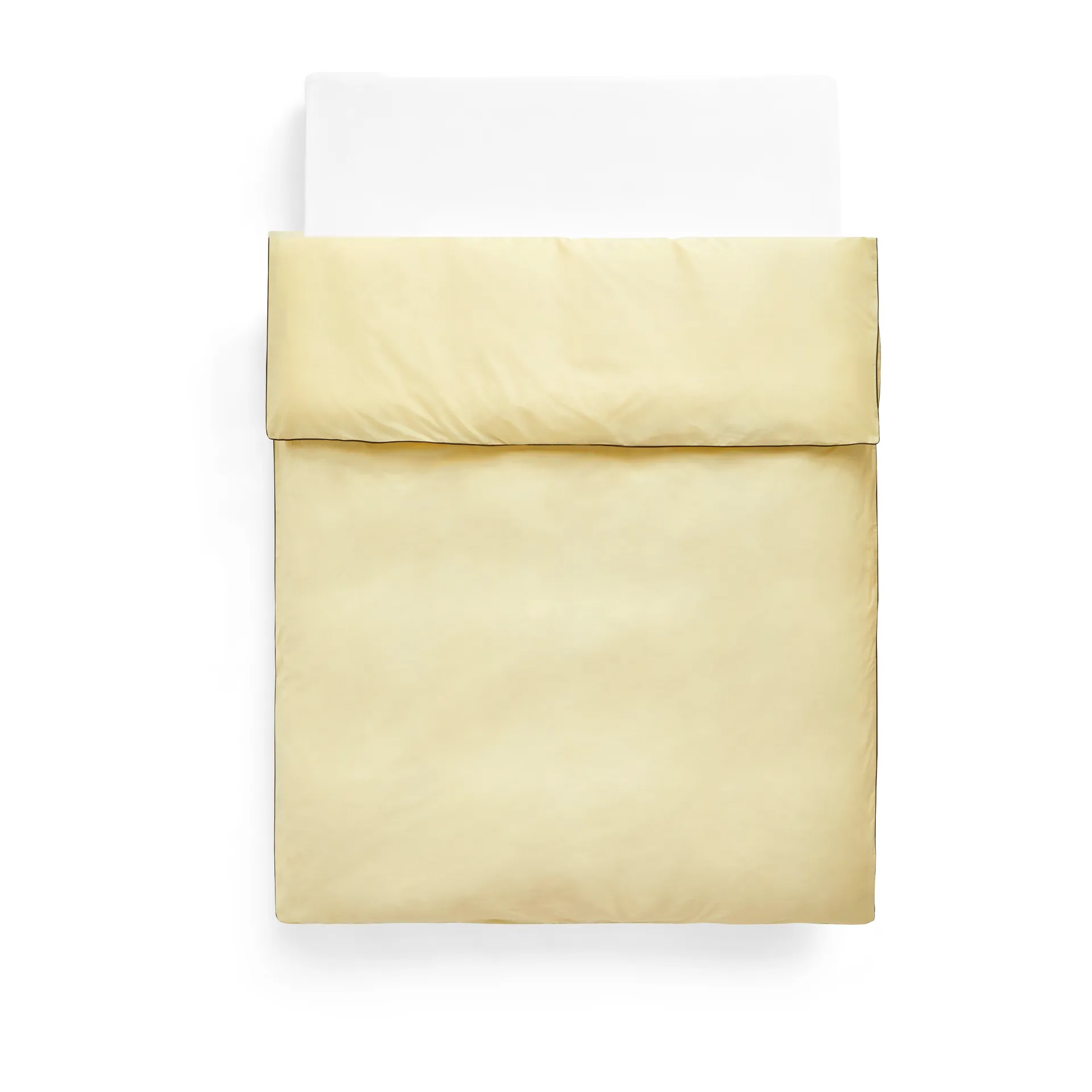 Outline duvet cover 220x220 cm, Soft yellow HAY