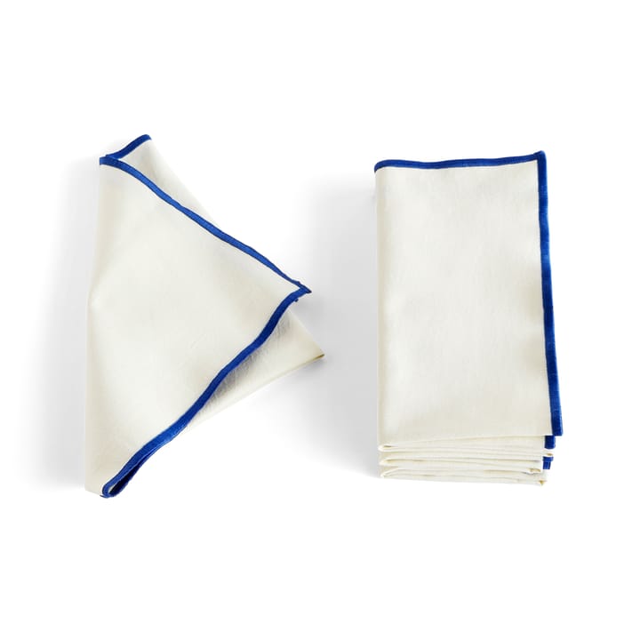 Outline fabric napkin 4-pack - Cream - HAY
