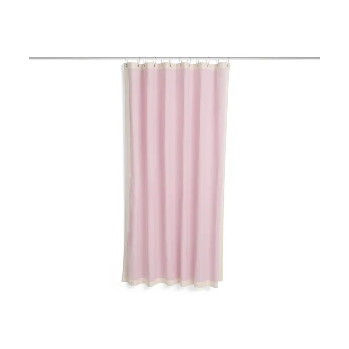 Outline shower curtain - Pink and cream - HAY
